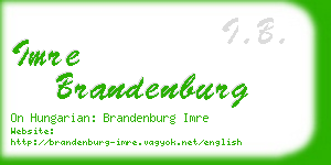 imre brandenburg business card